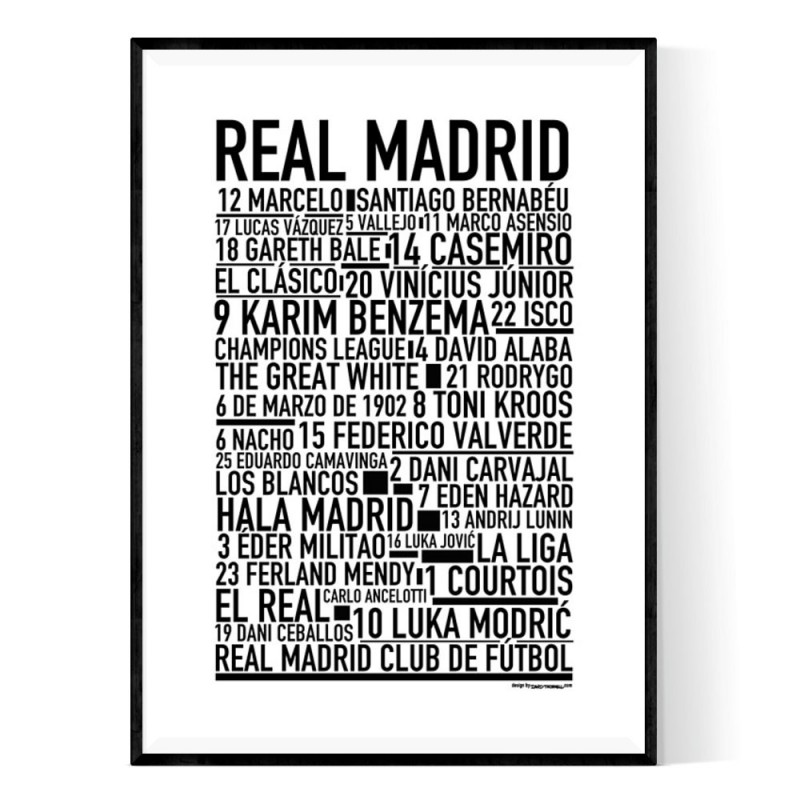 Real Madrid posters & prints by MyActionArt - Printler
