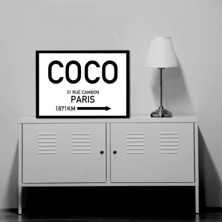 Coco Chanel Rue Gambon Poster